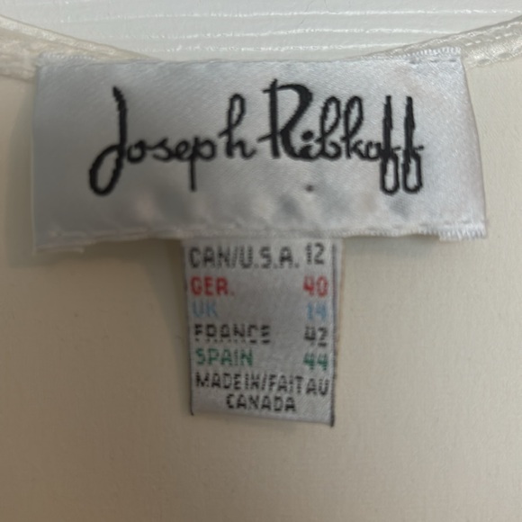 Joseph Ribkoff satin ruffle top - Picture 2 of 8